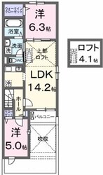 蓮田駅 バス3分  藤の木団地下車：停歩5分 2階の物件間取画像